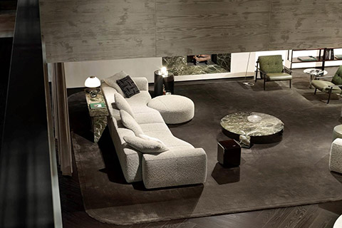 minotti yves seating system at salone del mobile 2024