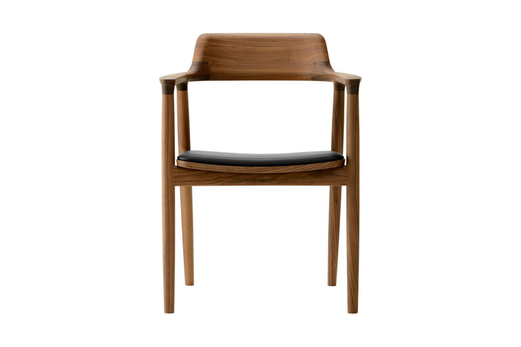 maruni hiroshima dining armchair walnut c0