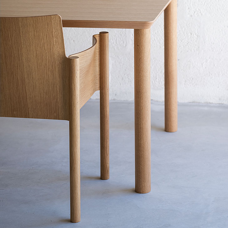 koyori kawara dining armchair in situ