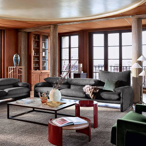 cassina maralunga 40 maxi sofa in situ