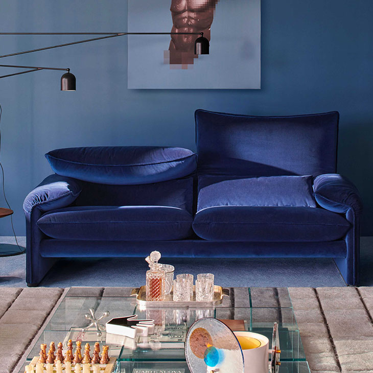 cassina maralunga 40 maxi sofa in situ