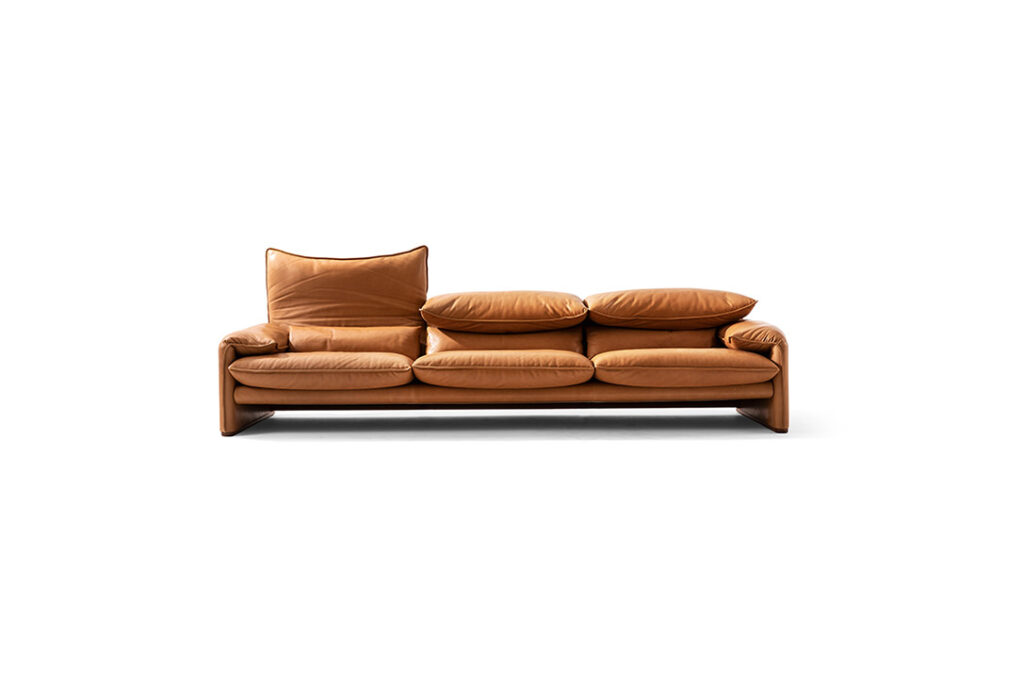 cassina maralunga 40 maxi sofa in leather