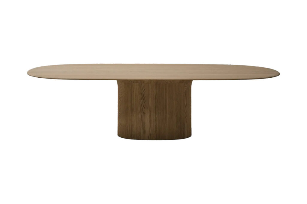 van rossum anvil dining table semi-oval version