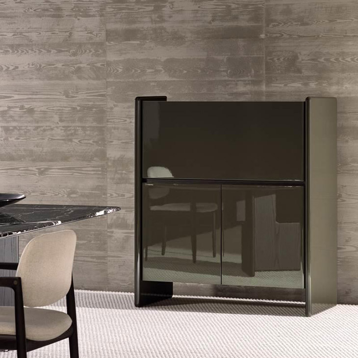 minotti logan bar cabinet