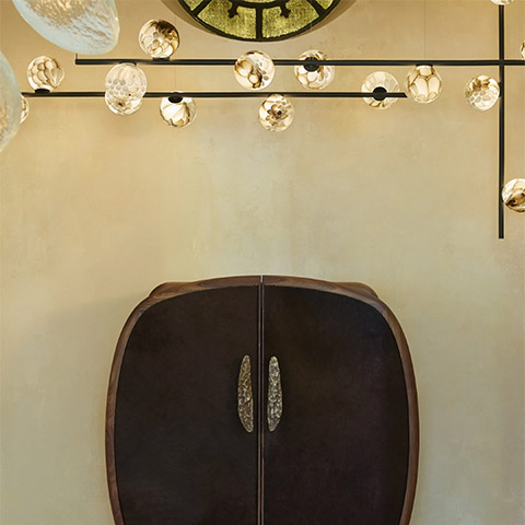 bocci 118.6 stem suspended pendant lights in situ