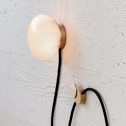 bocci 84vt table lamp wall mounted in situ
