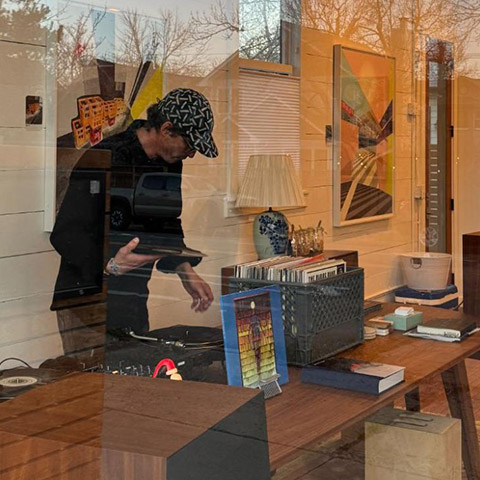 jamie kripke hosting a vinyl listening event