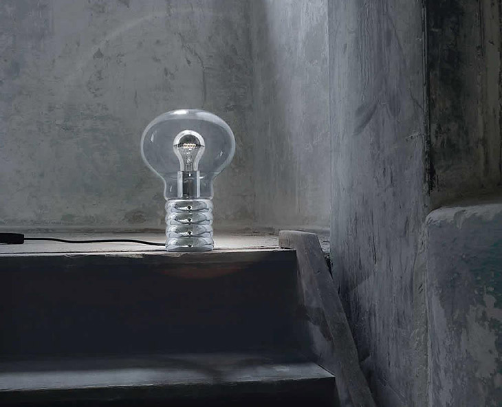 ingo maurer bulb table lamp in situ