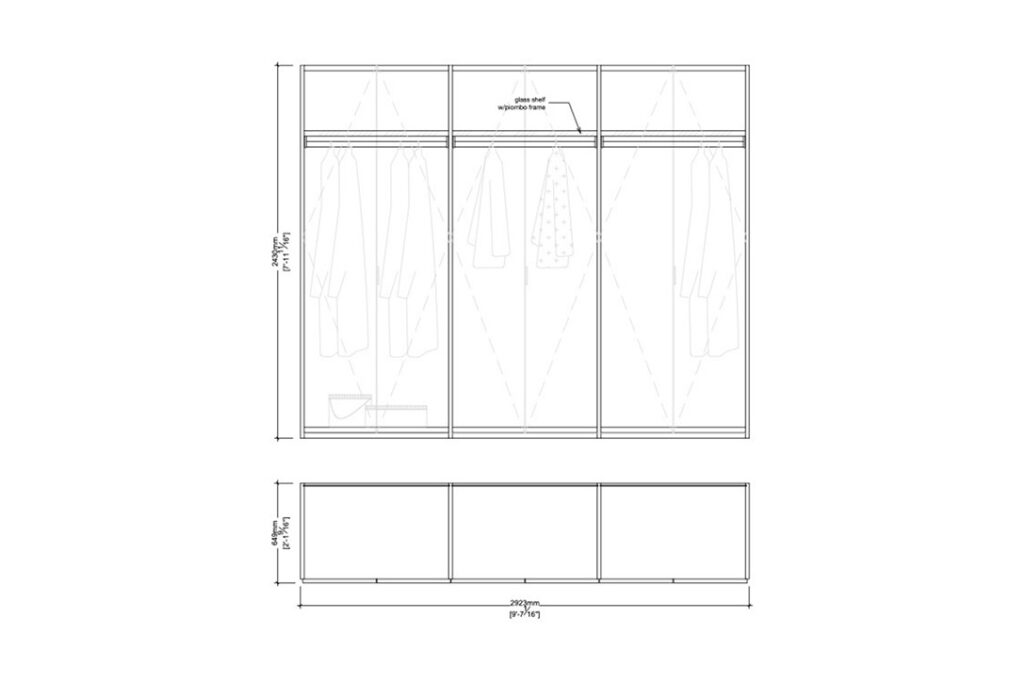 Senzafine Glass Wardrobe Island - Image 4