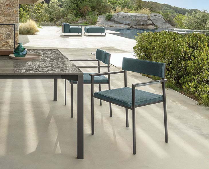 talenti casilda outdoor furniture collection in situ