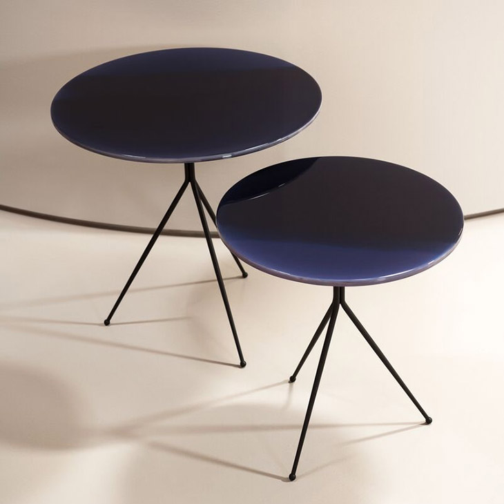 baxter liquid side tables in situ