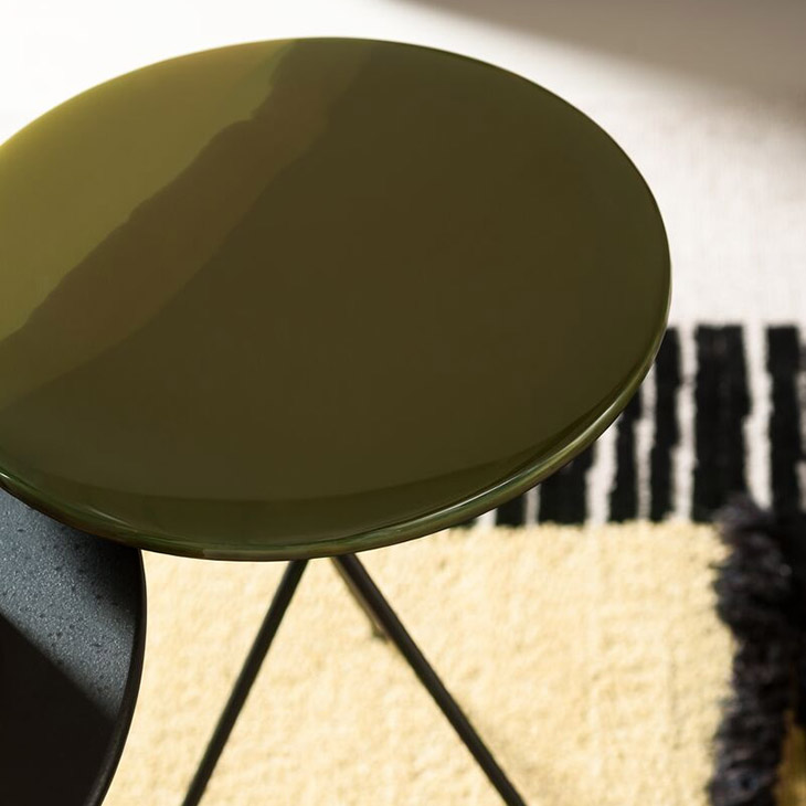 baxter liquid side table in situ