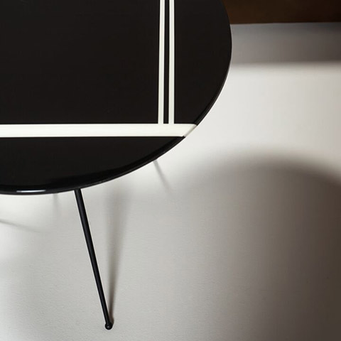 baxter liquid side table in situ