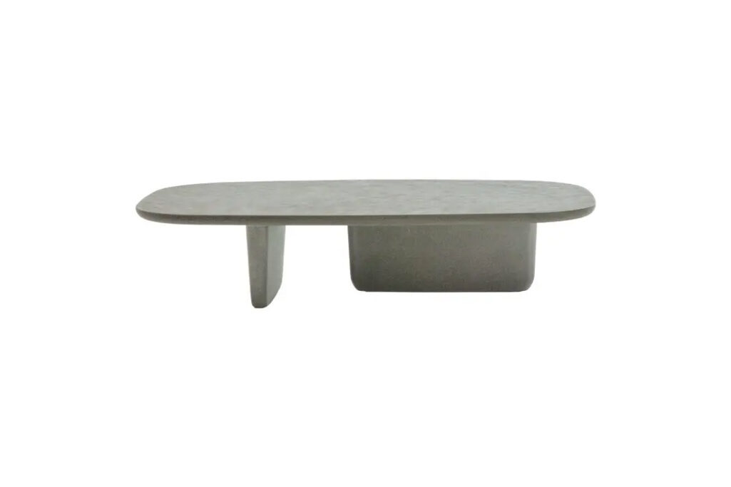 b&b italia tobi-ishi outdoor coffee table in green cement