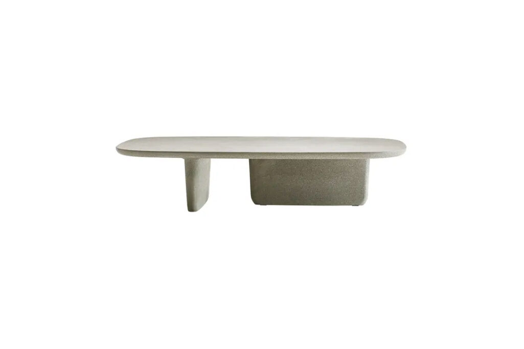 b&b italia tobi-ishi outdoor coffee table in grey cement