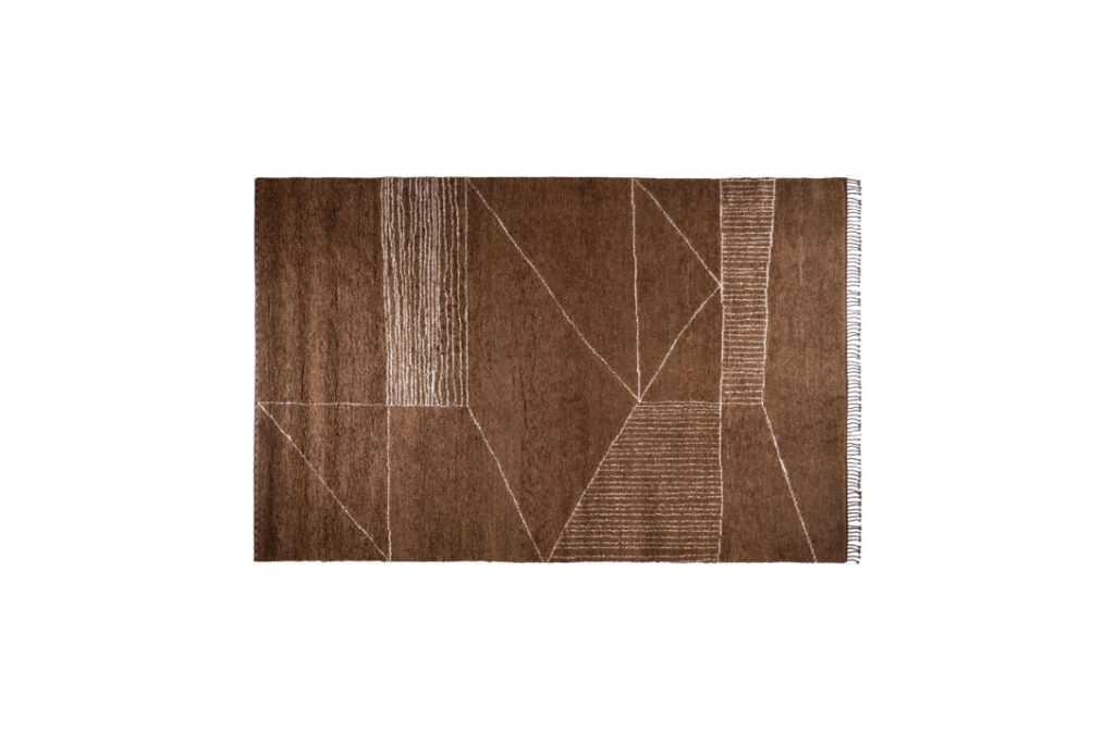 baxter berbere rug burnt brown and natural