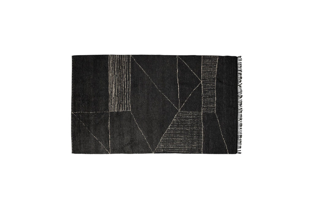 baxter berbere rug dark grey and natural