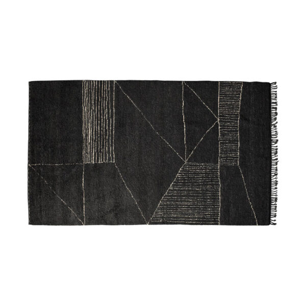 baxter berbere rug dark grey and natural