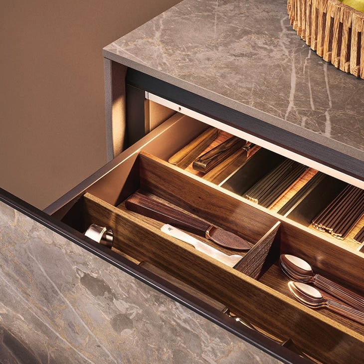 poliform alea pro kitchen in situ