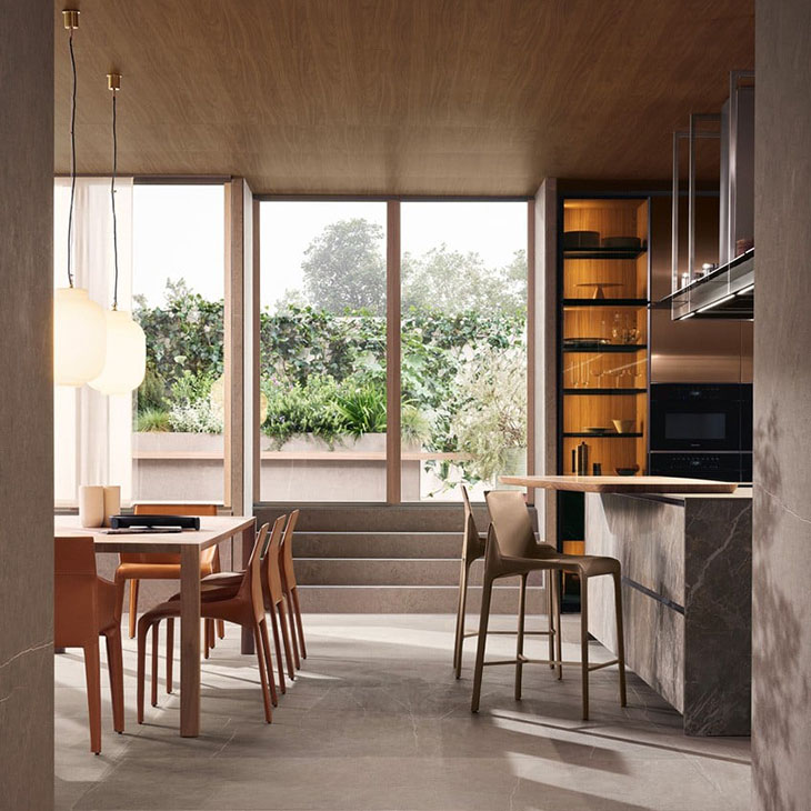 poliform alea pro kitchen in situ