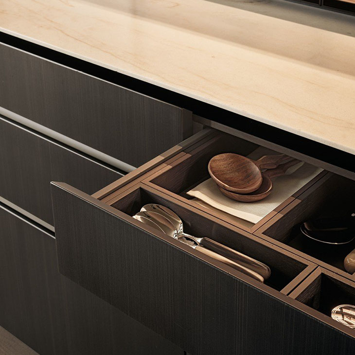 poliform artex pro kitchen in situ