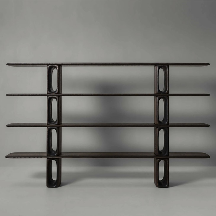 van rossum patine bibliotheque rectangular bookshelf