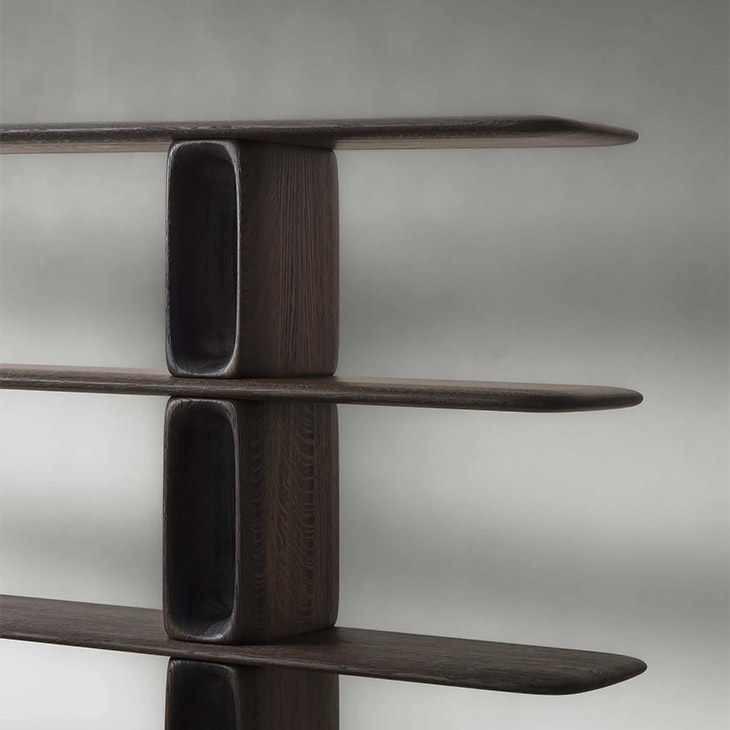 van rossum patine bibliotheque rectangular bookshelf
