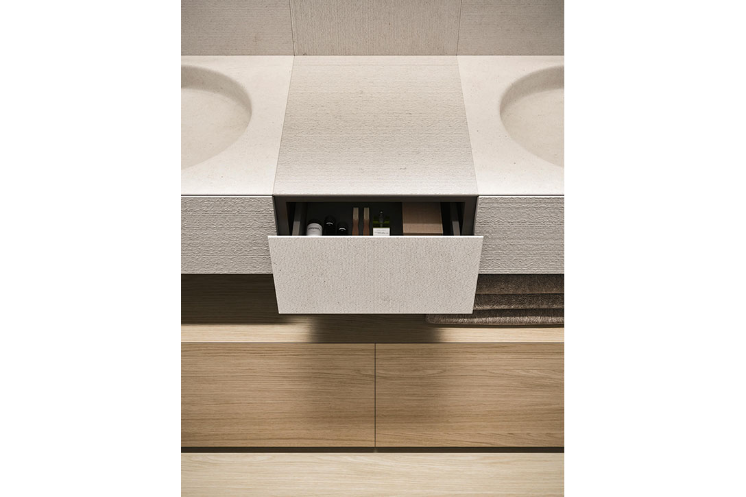 noorth azuco bathroom collection in situ