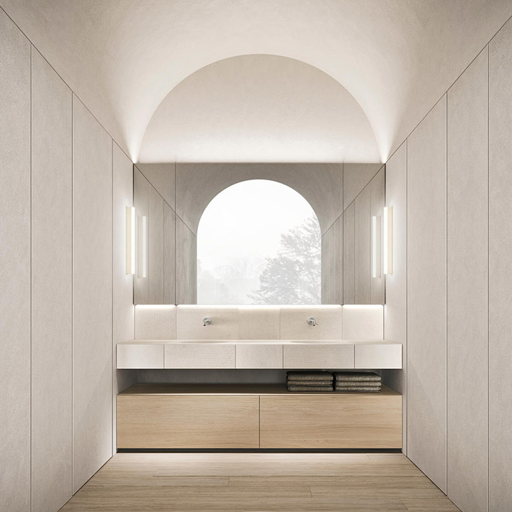 noorth azuco bathroom collection in situ