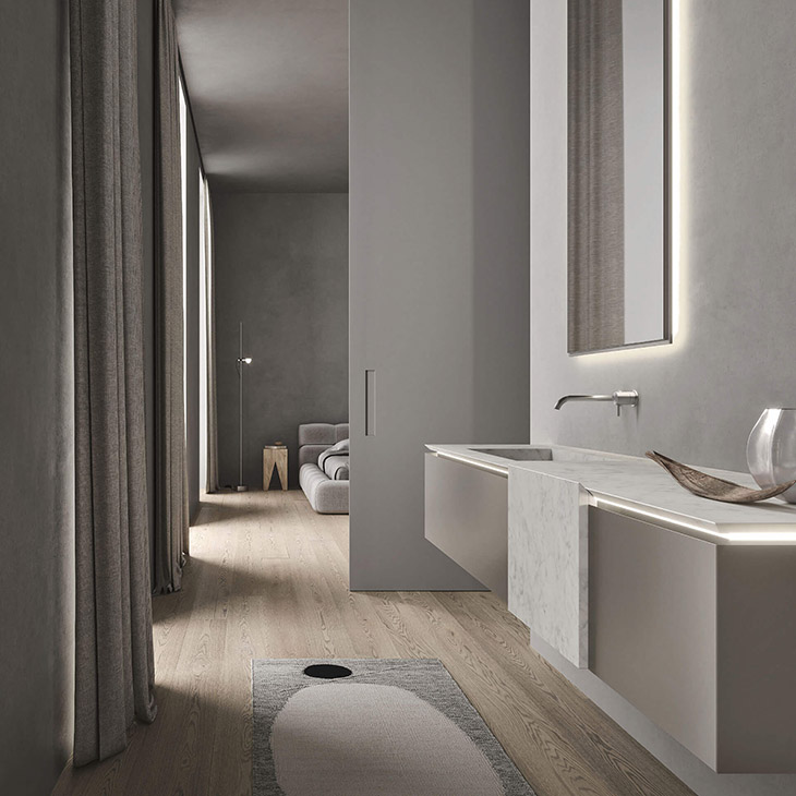 noorth puro bathroom collection in situ