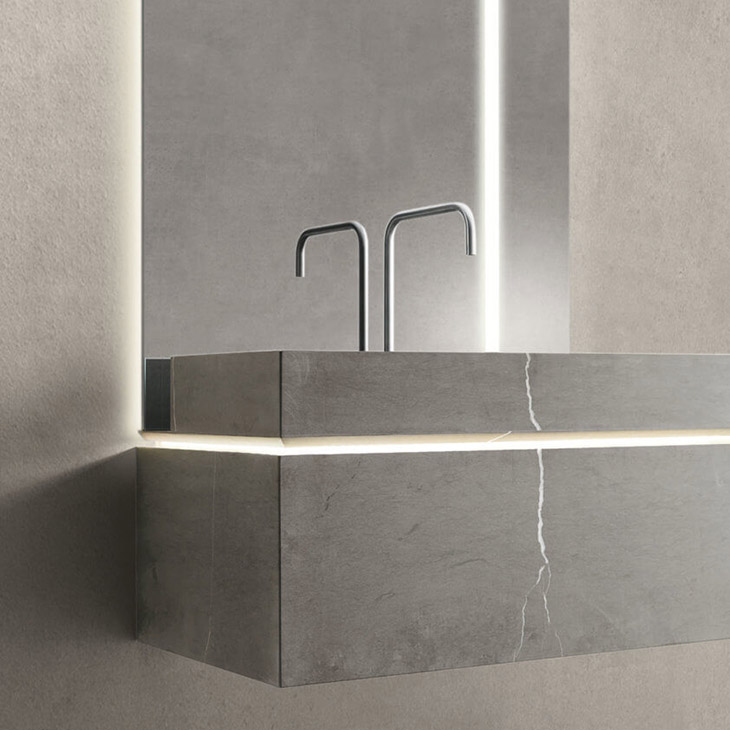 noorth puro bathroom collection in situ