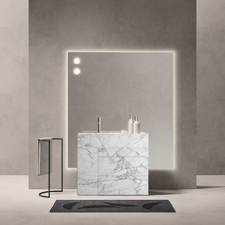 noorth touch bathroom washbasin in situ