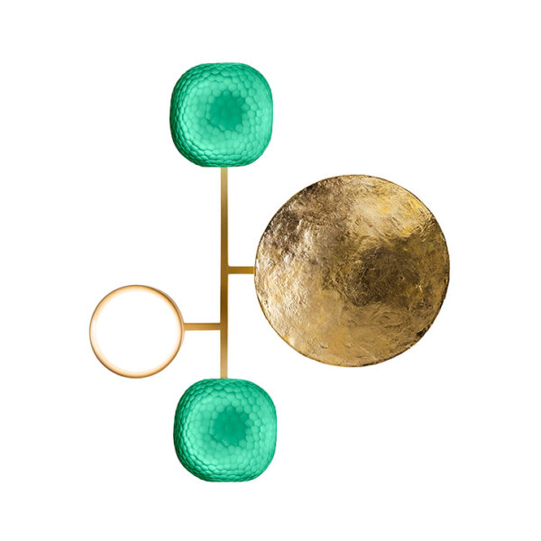 giopato & coombes gioielli wall light 06 emerald