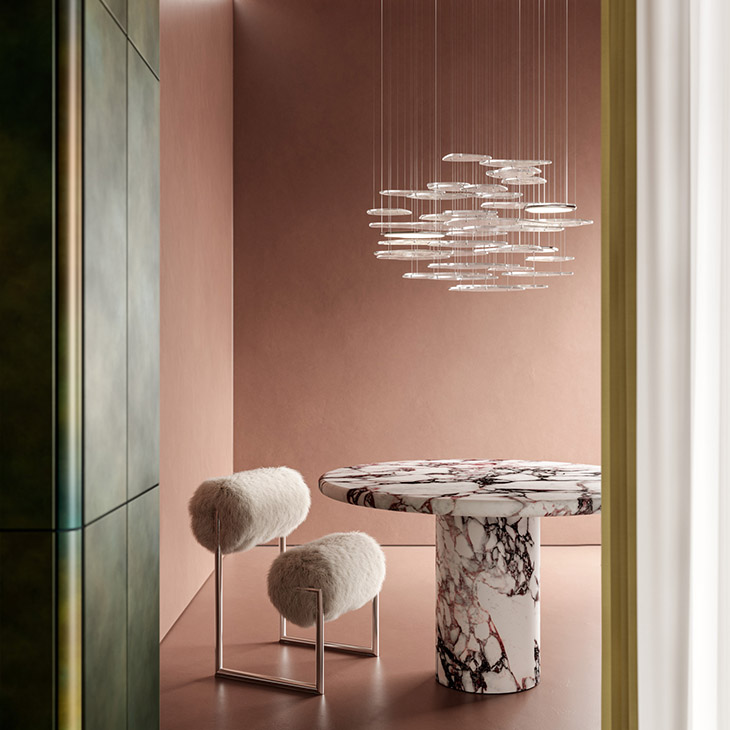 giopato & coombes bruma chandelier in situ