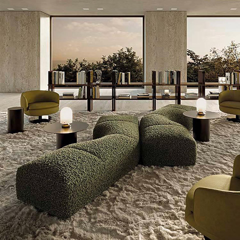 minotti yves ottomans in situ