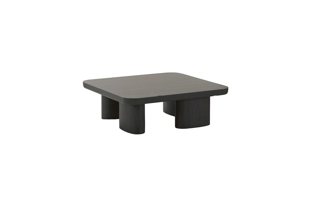 poliform ernest coffee table in black elm