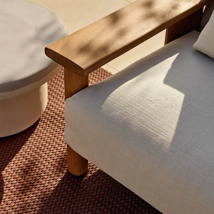 poliform ketch outdoor sofa in situ