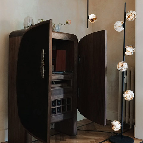 bocci 118.6 stem floor lamp in situ