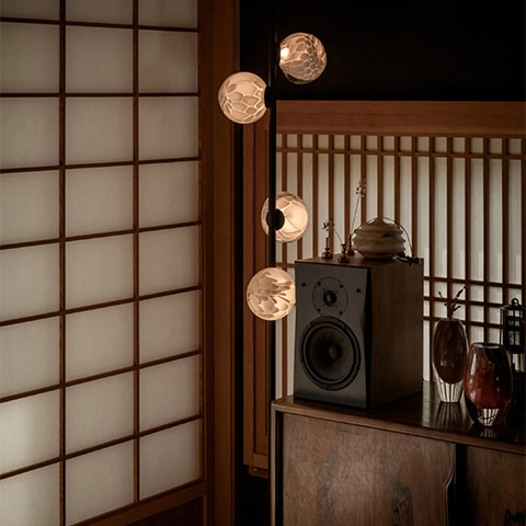 bocci 118.6 stem floor lamp in situ