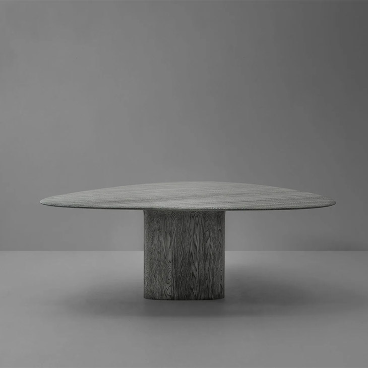 van rossum anvil dining table triangular