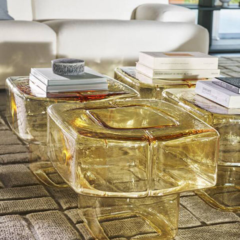 cassina fluid joinery side tables in situ